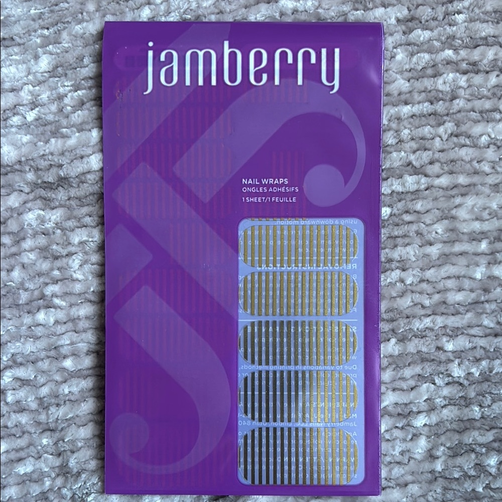 Jamberry “Metallica Gold Stripe” Nail Wraps